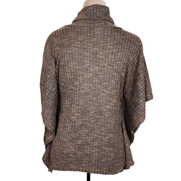 Brown Turtleneck Sweater Blouse - Picture 2 of 4
